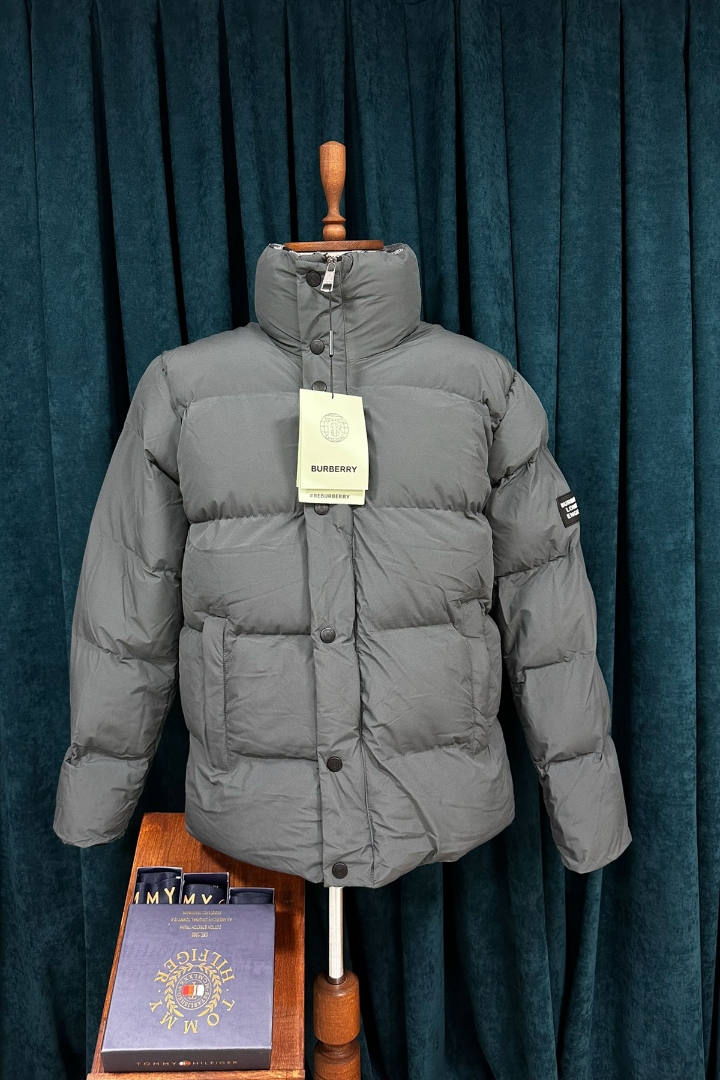 Burbery Mat Gri Premium Erkek Mont Burbery Mat Gri Premium Erkek Mont