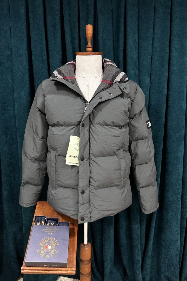 Burbery Mat Gri Premium Erkek Mont Burbery Mat Gri Premium Erkek Mont