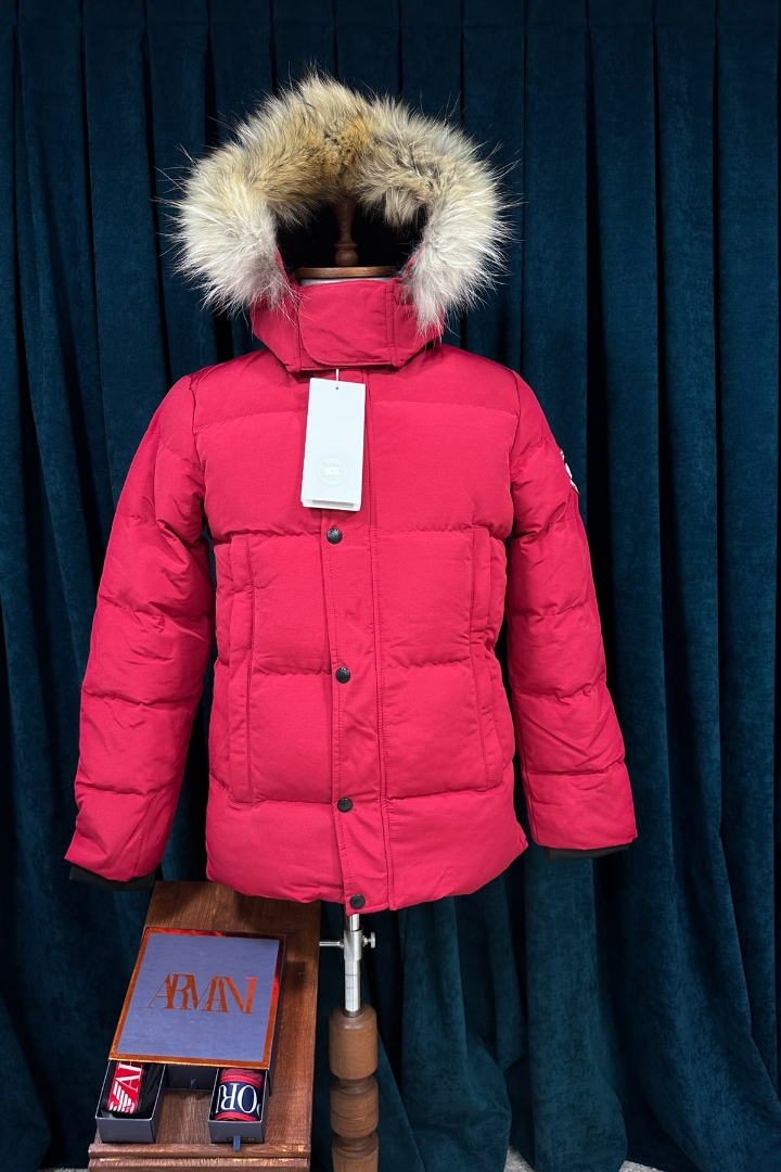 Canada Goose Kırmızı Pat Detay Premium Erkek Mont Canada Goose Kırmızı Pat Detay Premium Erkek Mont