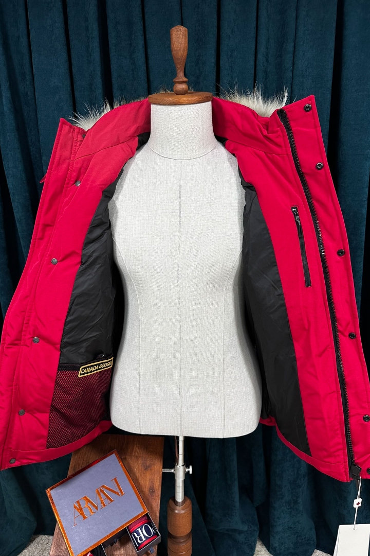 Canada Goose Kırmızı Pat Detay Premium Erkek Mont Canada Goose Kırmızı Pat Detay Premium Erkek Mont