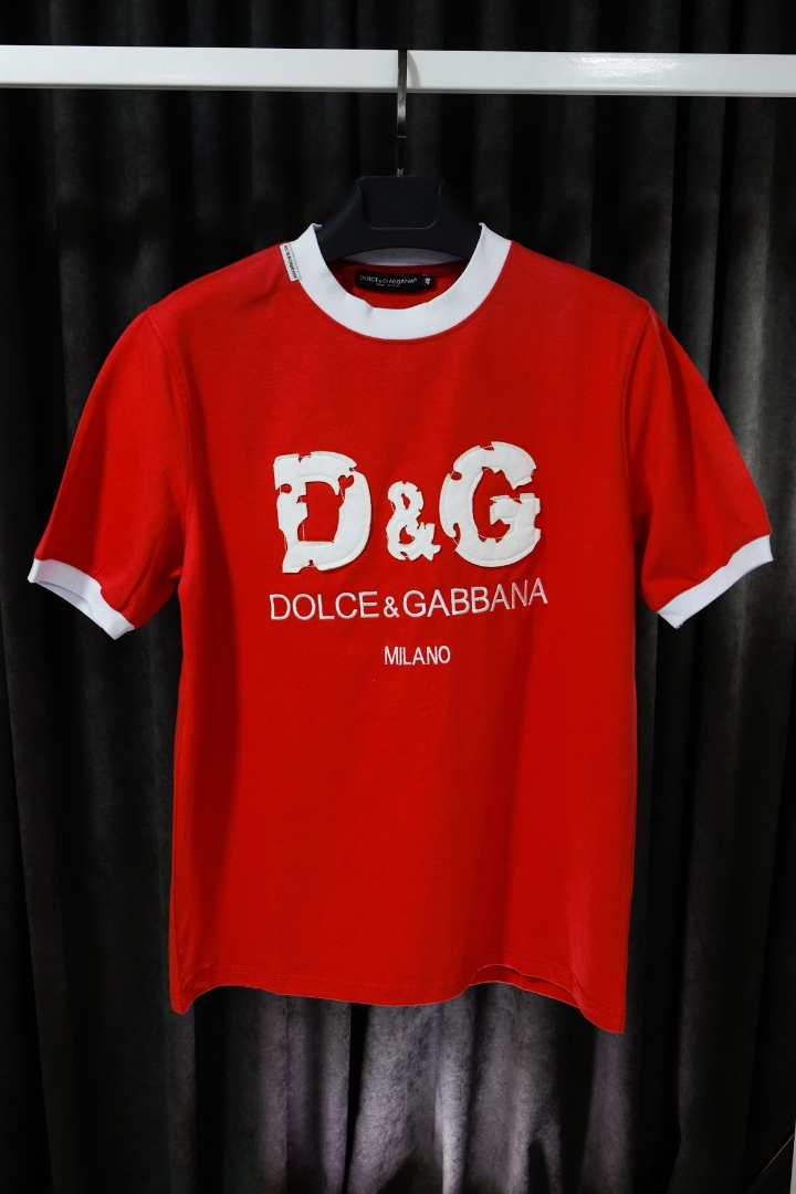 Kırmızı D&G Nakış İşleme Premium Erkek T-Shirt Kırmızı D&G Nakış İşleme Premium Erkek T-Shirt