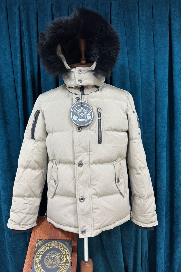 Moose Bej Rengi Premium Erkek Mont Moose Bej Rengi Premium Erkek Mont